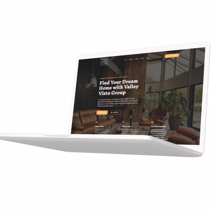 Valley Vista Real Estate Group website homepage